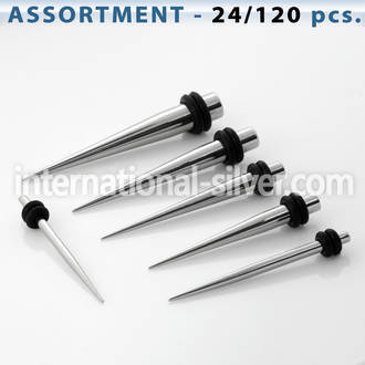 blk93 tapers surgical steel 316l ear lobe