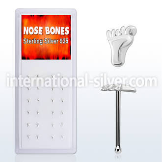 dnbvft nose bone silver 925 nose