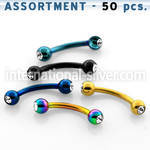 blk109 micro curved barbells anodized surgical steel 316l eyebrow