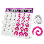 dmxp7 tapers acrylic body jewelry ear lobe